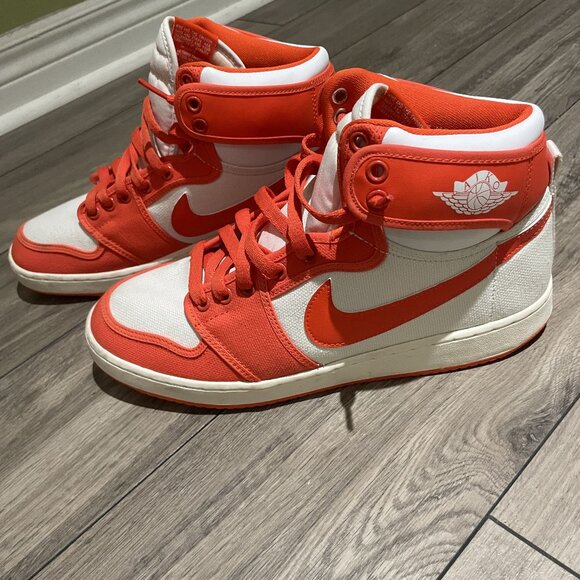 Air Jordan 1 KO “Syracuse” Orange Mens Size 10 Shoes - Picture 1 of 4